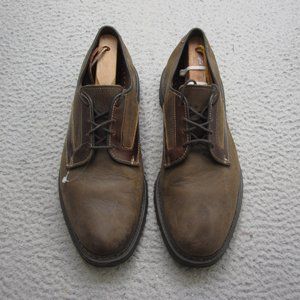 Allen Edmonds Berkshire Shoes Mens 9 Brown Leather Oxford Derby Nubuck Dress